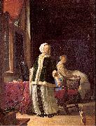 MIERIS, Frans van, the Elder A Young Woman in the Morning oil painting